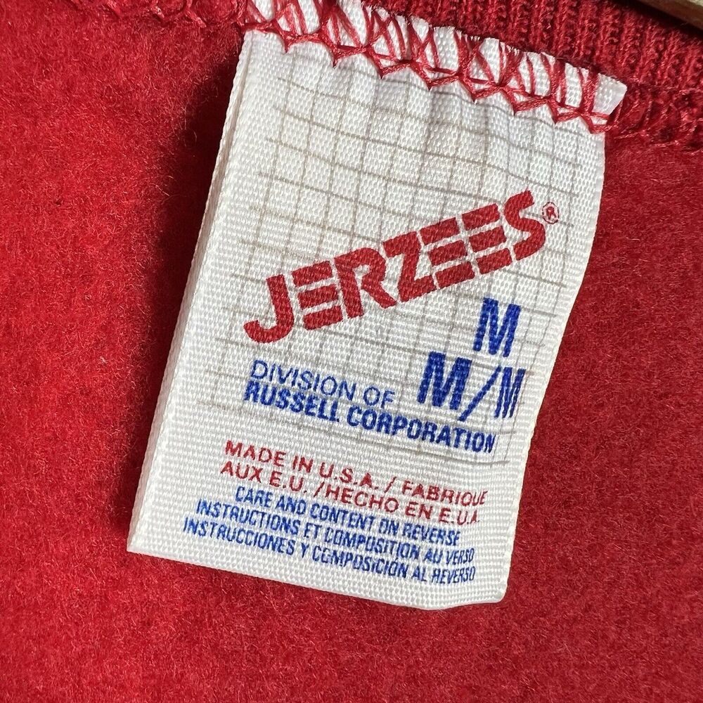 Vintage Jerzees Killen Scottie Dog Sweatshirt Red Crewneck Pullover Size M - Picture 7 of 10